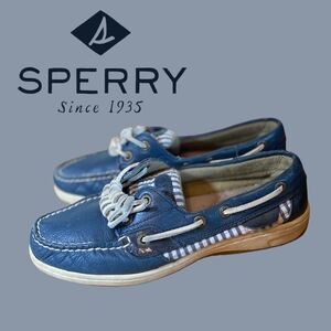 Sperry Top-Sider Fire Fish Blue Boat Shoes 5.5